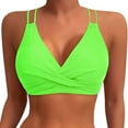 thumbnail image 1 of Women's Sexy Fringed Dance Costume - Flash Cloth Bikini Bra Set with Suspender, Polyester Performance Wear, 1 of 1
