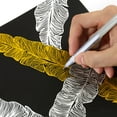 thumbnail image 6 of Mauxuk Fine Tip Highlighter Pen - 0.6mm Gold Ink, Luminous White & Silver, Smooth Flow, 5.51, 6 of 6