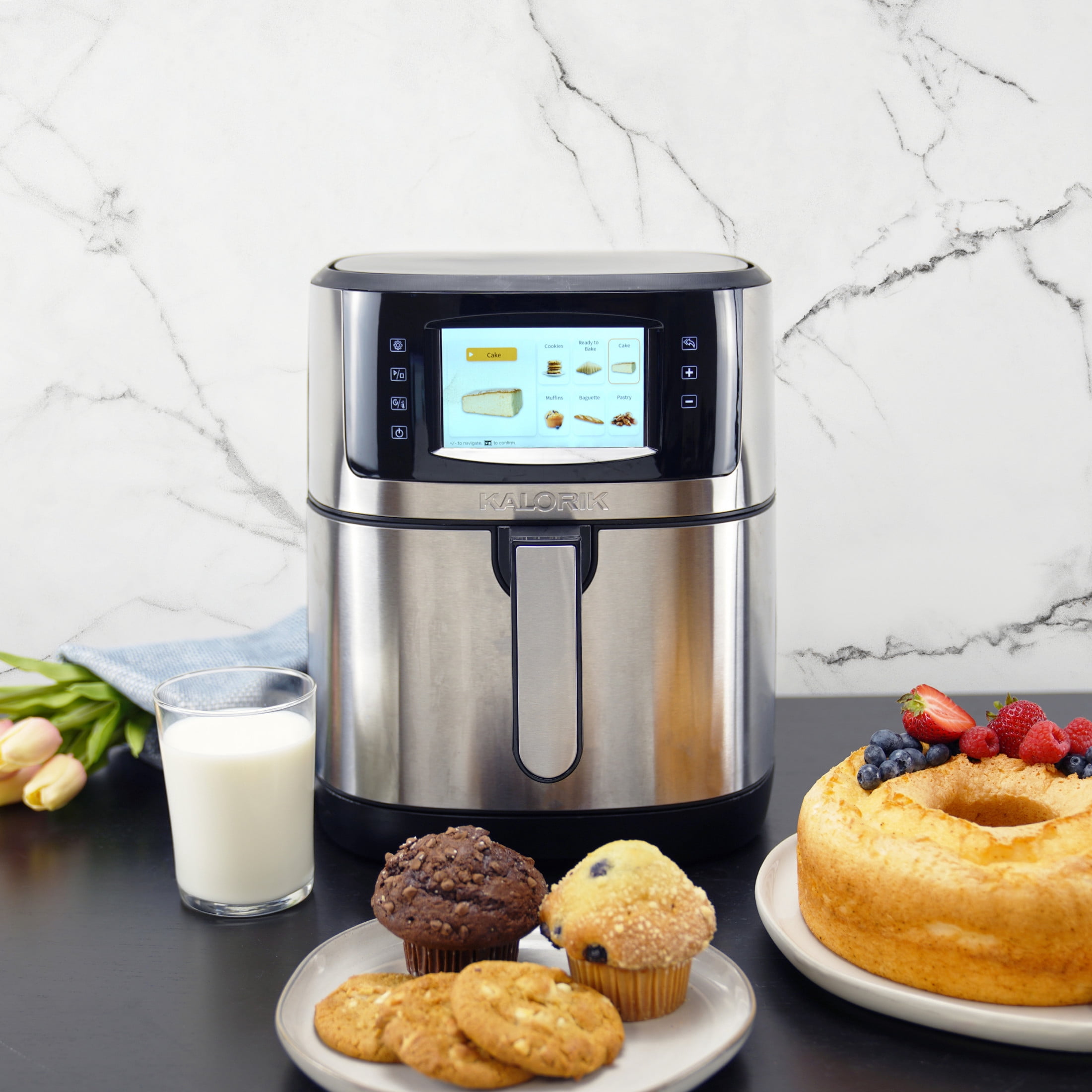 Kalorik VIVID SELECT 7 Quart High-Resolution Air Fryer with Selector Controls, in Stainless Steel (FT52333SS)