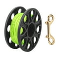thumbnail image 3 of Diving Reels, 30 Meters Cable Length 8 Round Holes Fluorescent Green Line Dive Reel  For Cave Diving Black, 3 of 8