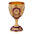 thumbnail image 3 of , decoración de copa, vaso de vino de diseño clásico inastillable, copa de inauguración de la casa, accesorios de boda, cerveza Oro Púrpura, 3 of 8