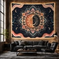 thumbnail image 6 of Sun and Moon Mandala Within Layered Petals, Mystical Celestial for Astronomy Fans, Night Sky Decor, Housewarming Gift, Tapestry Wall Hanging for Bedroom and Meditation Room, 6 of 7