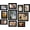Black, variant on Picture Frames Collage Wall Decor 10-Pack, Gallery Wall Frame Set with 8x10 5x7 4x6 Frames in 3 Different Finishes