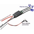 thumbnail image 5 of 1 x Black DC 724V 200W BLDC 3Phase Hallless DC Motor Drive Board Speed Controller with Potentiometer, 5 of 5