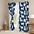 thumbnail image 3 of Homewish Cartoon Dog Blackout Curtains,Cute Pet Themed Curtains Pack of 2 (42x84 Each),Navy Blue, 3 of 6