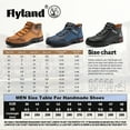 thumbnail image 4 of Flyland Men's Chukka Boots Casual Handmade Leather Shoes Outdooer Ankle Boots for Men, 4 of 8