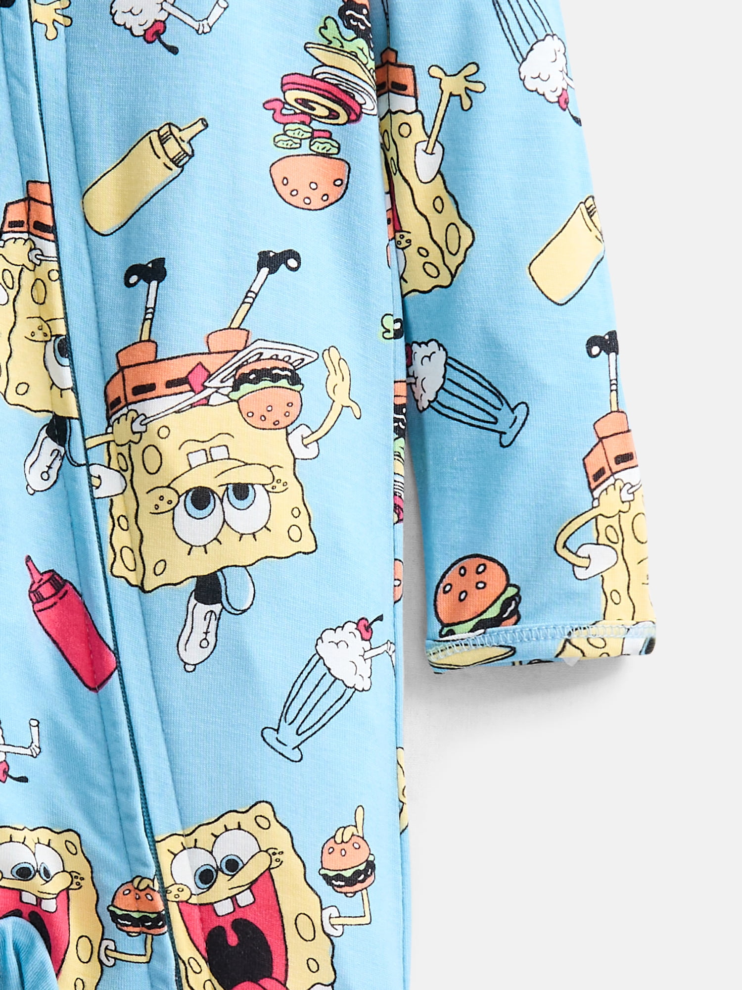 SpongeBob SquarePants Baby Boys Sleep Footed One-Piece, Sizes 0M-24M