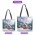 thumbnail image 5 of Hello Welcome Winter The Ski Saint Bernard Snowy Day All Over Print 3D Canvas Tote Bag St Dog Lover Reusable Handbag - 13013, 5 of 5