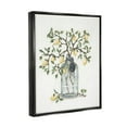 thumbnail image 4 of Stupell Industries Dangling Country Lemon Branches Decorated Glass Vase Painting Jet Black Floating Framed Canvas Print Wall Art, Design by Julie Norkus, 4 of 5