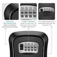 thumbnail image 1 of pitrice Multifunctional Wall Mounted 4-Digit Combination Key Storage Lock Boxes for House/car Keys, 1 of 8