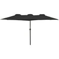 thumbnail image 2 of Northlight 15' Outdoor Patio Market Umbrella with Hand Crank, Black, 2 of 6