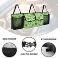 thumbnail image 5 of KUIFORTI St. Patrick's Day Car Trunk Organizer with 4 Large Storage Bag Green Leaves Car Organization Super Capacity Adjustable Backseat Hanging Organizer for SUV,Truck,Van, St. Patricks Day Decor, 5 of 6