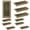 Brown, variant on 4" x 10" Floor Register -10 Pack Floor Vent Covers, Heavy Duty Steel Walkable Floor Vents - Easy Adjust Air Supply Lever - Vent Covers for Home  Floor Wall Ceiling (White)