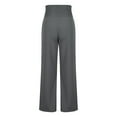 thumbnail image 6 of Annhoo Wide Leg Pants Woman Casual Elastic High Waisted Smocked Palazzo Pants Lightweight Loose Trousers with Pocket, 6 of 7