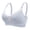 Blue, variant on Women's Cotton Maternity Underwear，Deep V Breathable Front Open Breast Feeding Bra