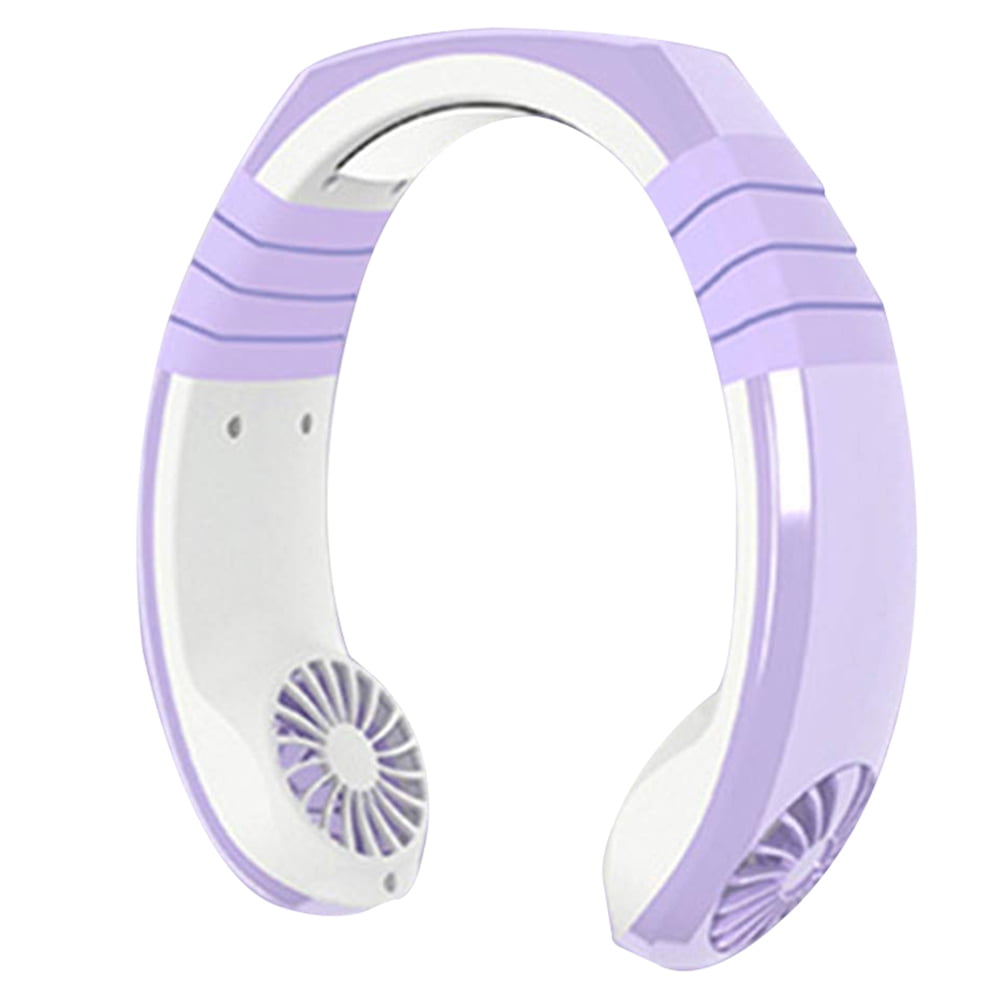 Stamens Fan,Portable Air Conditioner Neck Fan Hanging Neck Cooling Fan Usb Rechargeable 3Speed