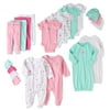 Garanimals Newborn Baby Girl 20 Piece Layette Baby Shower Gift Set