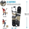 thumbnail image 2 of Correa para guitarra, Strap guitarra acústica, bajo eléctrico, guitarra eléctrica Kidam Camuflaje gris, 2 of 3