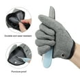 thumbnail image 4 of Uxcell Fishing Gloves with Alloy Magnet Release Towel Fisherman Professional Puncture Resistant Gloves, Grey(Right), 4 of 5