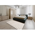 thumbnail image 4 of Ahgly Company Indoor Round Contemporary Antique White Beige Solid Area Rugs, 8' Round, 4 of 6
