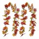 thumbnail image 3 of Halloween Maple Garland Thanksgiving Autumn Artificial Autumn Maple Garland Hanging Maple Vine 2 Pi, 3 of 5