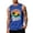 Blue, variant on Mens Muscle Beach Tank Tops, Hawaii Palm Print Cut Off Sleeveless Shirts Summer Beach Workout Casual Tank Tops