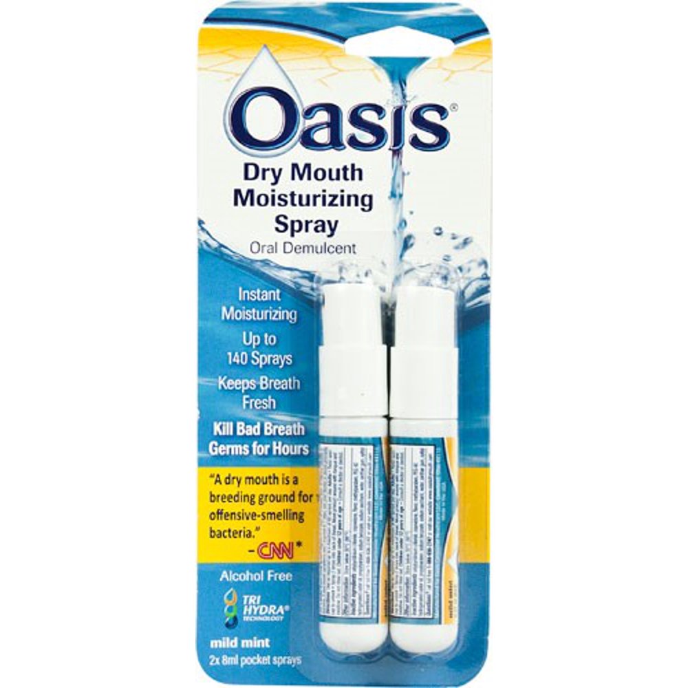 Oasis Lock Top Portable Dry Mouth Spray, 2 Fl Oz