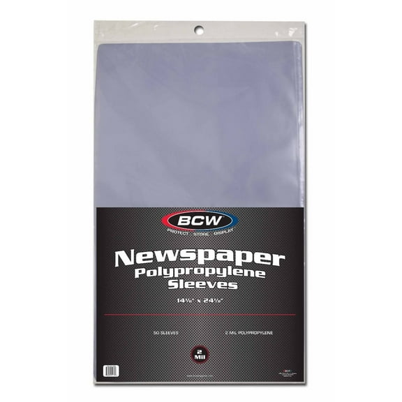 BCW Newspaper Sleeves - 14x24