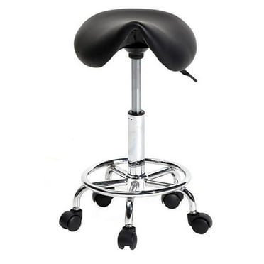 Goshping Saddle Stool Ha Ha Feet Rotation Bar Stool Black