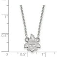 thumbnail image 3 of 925 Sterling Silver Rh-p LogoArt University of New Orleans Small Pendant With Necklace; for Adults and Teens; for Women and Men, 3 of 3