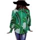 thumbnail image 3 of Blusa con botones y solapa de manga larga con pétalos ligeros y estampado floral de primavera para mujer, 3 of 5
