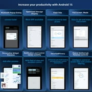 Android 15 Tablet 10 Inch 1920x1200 FHD Display, Unisoc T606, 8+128GB Storage, 6000mAh Battery, Dual Camera, for Work, Study Headwolf WPad6