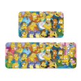 thumbnail image 2 of Alfombra y tapete de cocina de terciopelo de cristal de Los Simpsons, 2 piezas, lavable y absorbente, para la parte delantera del fregadero, tapete para el piso de la cocina, 2 of 6