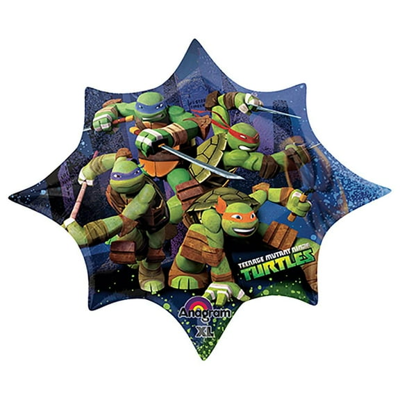 LOONBALLOON Ninja Balloons, 35″ TEENAGE MUTANT NINJA TURTLES SHAPE SUPERSHAPE