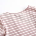 thumbnail image 7 of Jalioing Baby Girls Striped T Shirt Short Bell Sleeve Crew Neck Cotton Shirt Toddler Girls Summer Cute Tops, 7 of 7