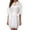 White, variant on Women Bathrobe Solid Color Belt Cardigan Lace Lady Pajamas for Spring