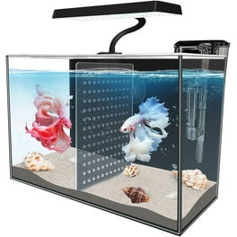 Lifegard Ultra Clear Crystal Aquarium Large w Built in Back Filter Walmart