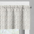 thumbnail image 3 of Ambesonne Beige Valance Pack of 2, Gentle Floral Nature, 54"X12", Tan White, 3 of 5
