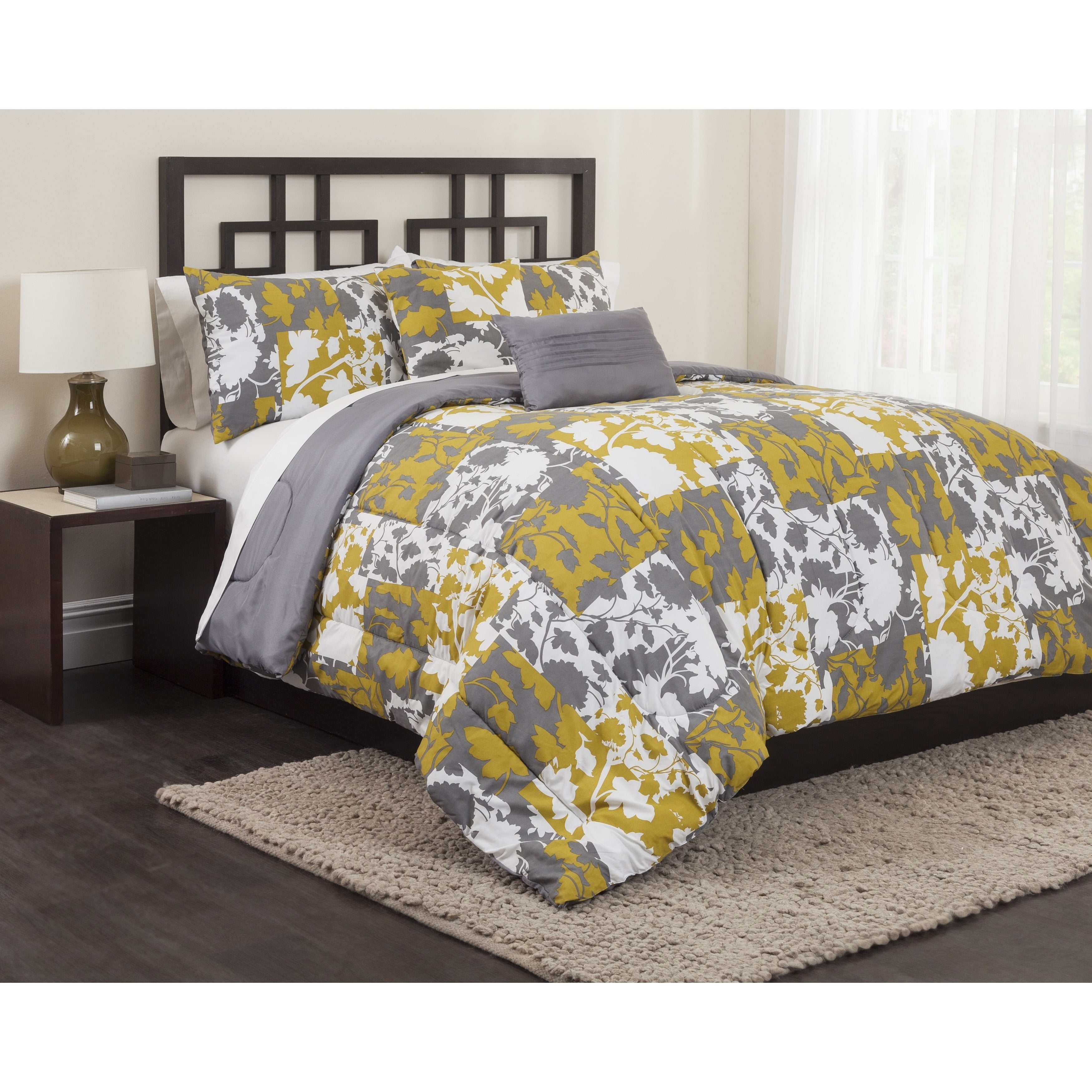 Athea 5 Piece Bedding Comforter Set Yellow Com
