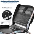 thumbnail image 4 of FORMRS Zipper Binder with Shoulder Strap 2-inch Ring 500 Sheet Capacity File Bag, Blue Shimmering Pattern, 4 of 5