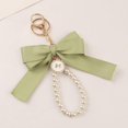 thumbnail image 4 of Osdhezcn Pearl Chain Keychain with Ribbon Bowknot Stylish Key Accessory Bag Decoration, 4 of 17
