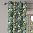 thumbnail image 2 of Ambesonne Floral Grommet Curtain, Botanic Tropic Leaves, 50" x 108", Green and White, 2 of 6
