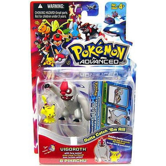 Pokemon Advanced Vigorith & Pikachu Mini Figure 2-Pack