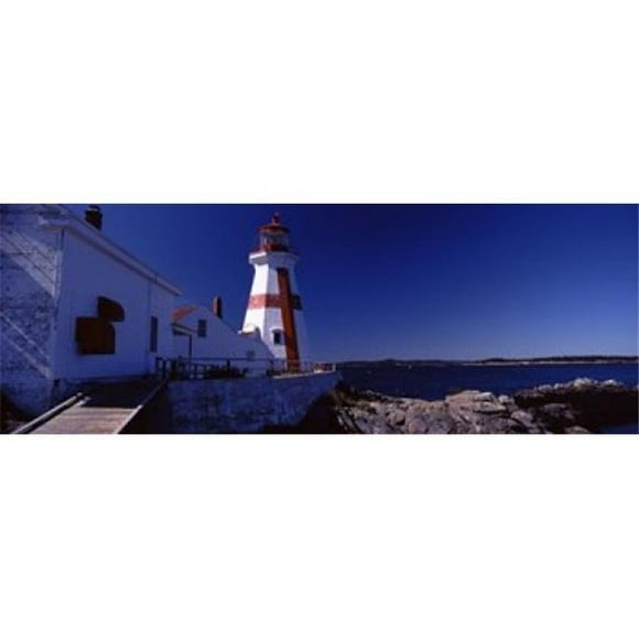 Panoramic Images PPI118767L Lighthouse on the coast Head Harbour Light Campobello Island New Brunswick Canada Poster Print by Panoramic Images - 36 x 12