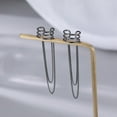 thumbnail image 5 of 925 Sterling Silver No Piercing Cuff Earrings Chain for Women Wrap Earrings Tassel Clip On Ear, 5 of 12
