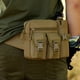 thumbnail image 3 of Eigraketly Bolso de hombro Equipo deportivo desmontable Resistencia al desgaste Paquete de pecho de gran capacidad Accesorios de ciclismo Monedero cruzado Mochilas de mochilero Marrón Eigraketly OD022569-02, 3 of 6