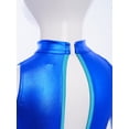 thumbnail image 6 of vastwit Kids Girls Cheerleading Outfit Sleeveless Color Block Sparkly Dance Crop Top with Gymnastics Shorts Set Royal Blue 16, 6 of 7