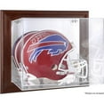 thumbnail image 4 of Miami Dolphins Brown Framed Wall-Mountable Logo Helmet Case, 4 of 7
