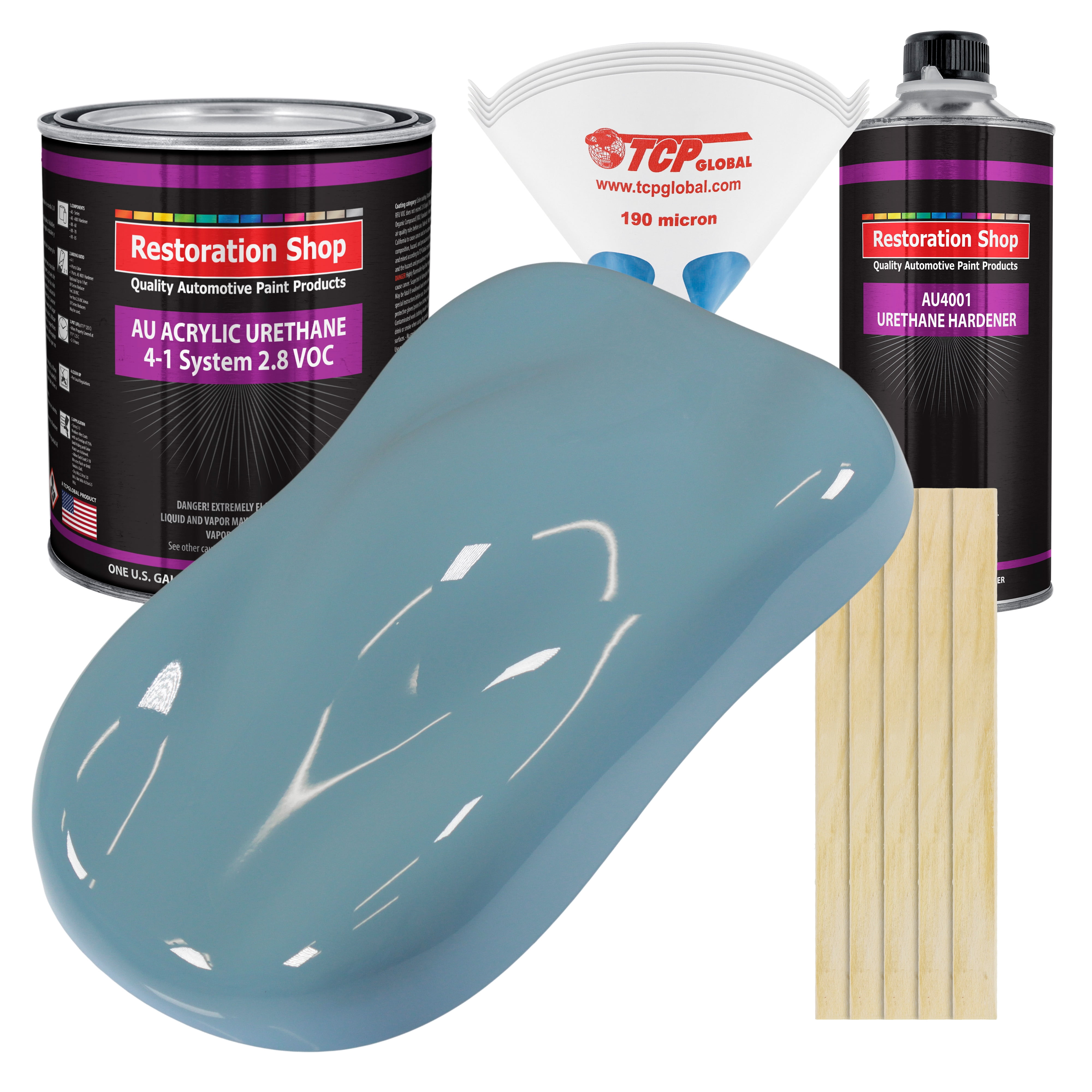 Restoration Shop Glacier Blue Acrylic Urethane Auto Paint Complete