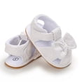 thumbnail image 2 of Baby Sandals Girl Sneakers Pattern Cute Bow Decoration Hook Loop Breathable Sandals Girls Beach Shoes,Size 12 Months-18 Months, 2 of 9